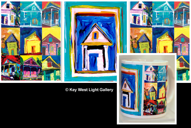 Mug - Columns, 9 Houses