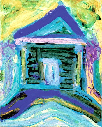 Print - Blue Casa, Solares Hill