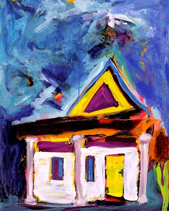 Print - Blue Skies House