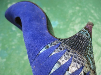 Print - Blue Suede Heel