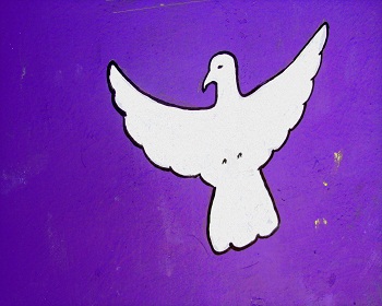 Print - Dove on Purple