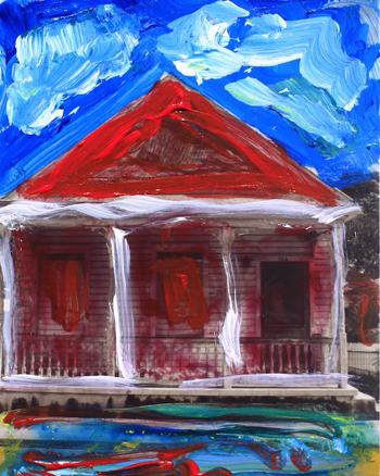 Print - Red House, Love Lane