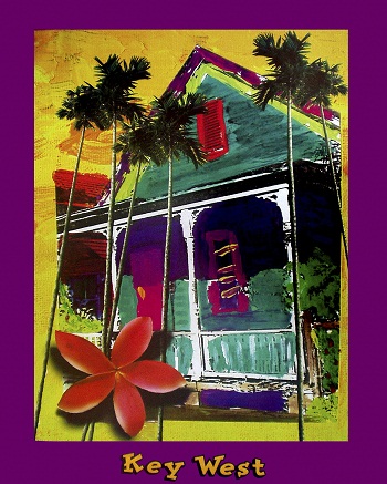 Print - Red Plumeria