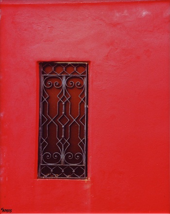 Print - Red Wall and Iron